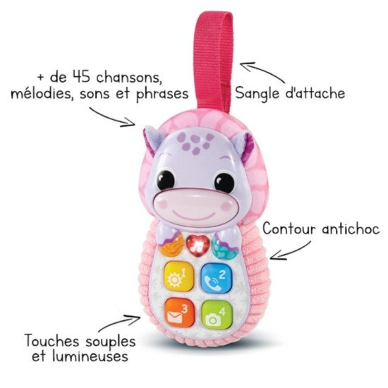 Téléphone Bébé VTech Toudoux Allô Bébé Rose | 3-36 mois