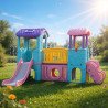 Aire de Jeux Multi-Activités XXL – Toboggan, Passerelle & Cachette