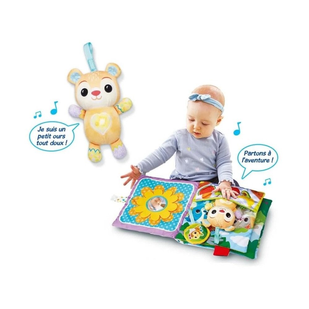 Livre en Tissu VTech Grand Livre Toudoux Ourson | 3-36m