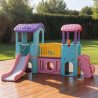 Aire de Jeux Multi-Activités XXL – Toboggan, Passerelle & Cachette