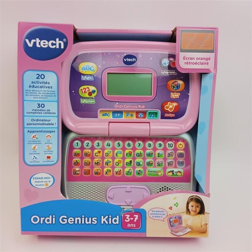 Ordinateur Éducatif VTech Genius Kid Rose | 3-7 ans