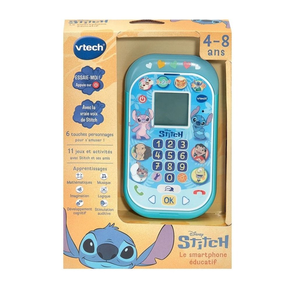 Smartphone Éducatif VTech Stitch | Jeu Interactif 4-8 ans