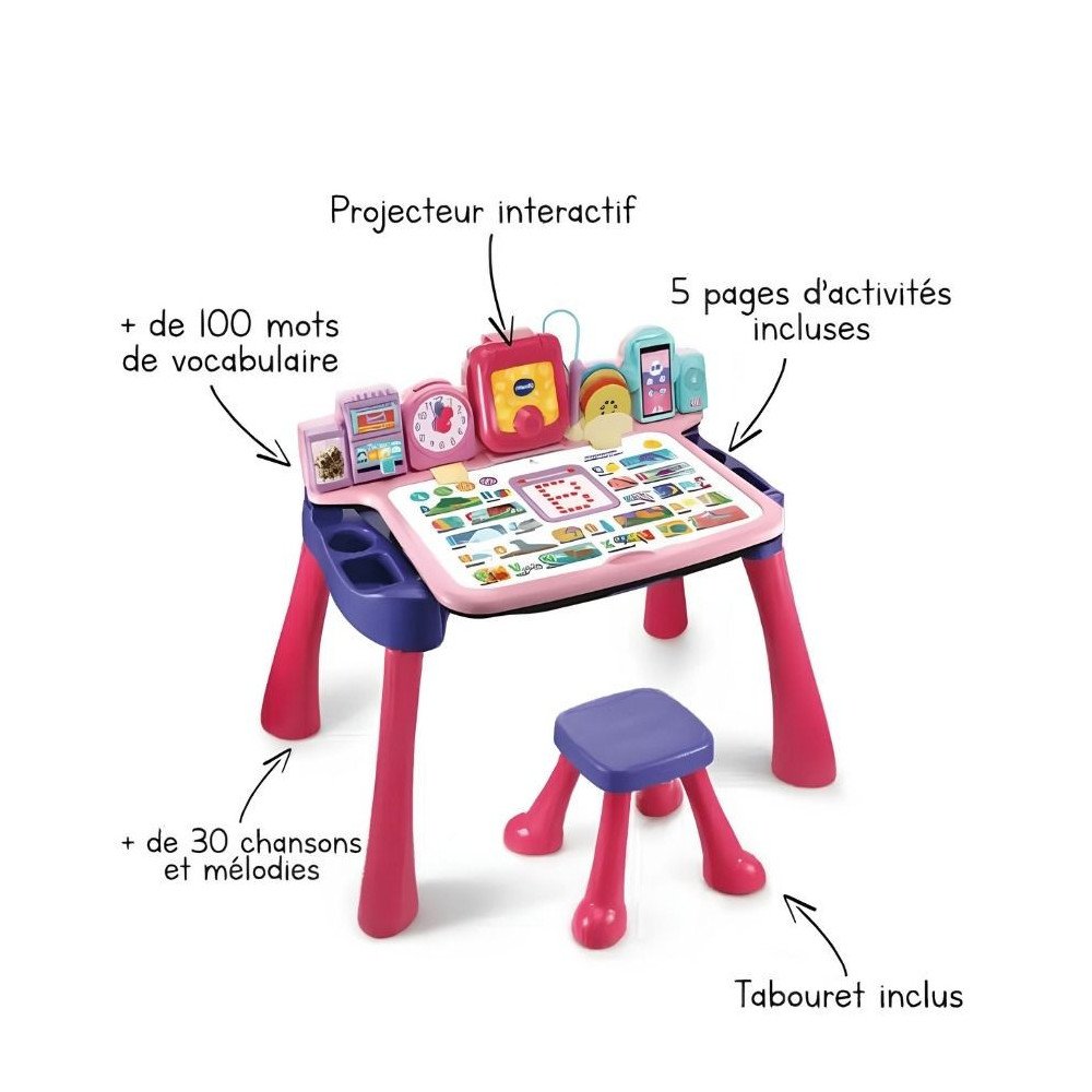 Magic Bureau Interactif 5 en 1 Rose VTech  2-6 ans