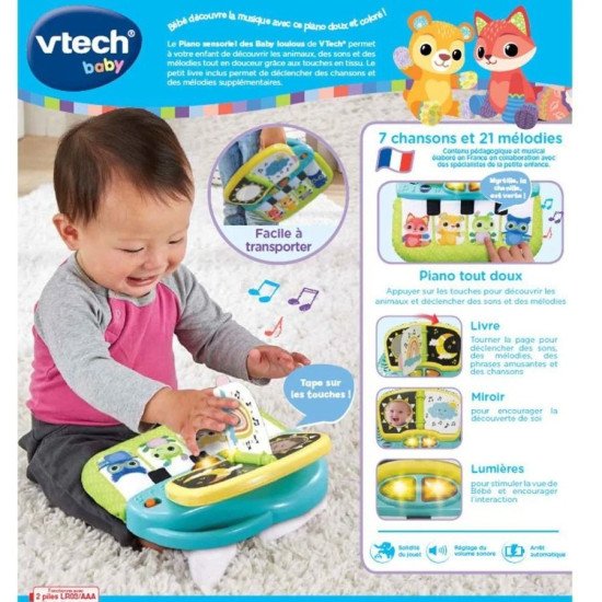 Piano Sensoriel VTech Baby Loulous  Jouet Musical 3-36m