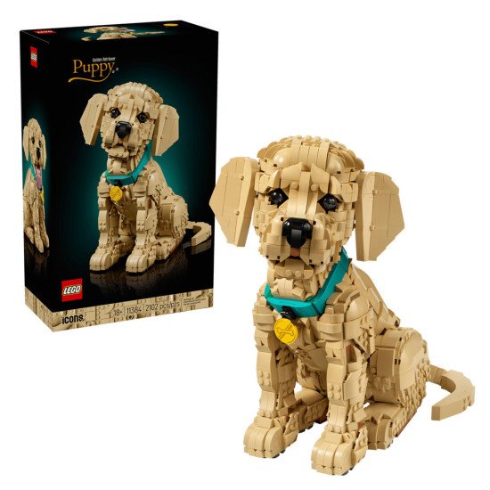 LEGO Icons Le Chiot Golden Retriever 11384 | Figurine