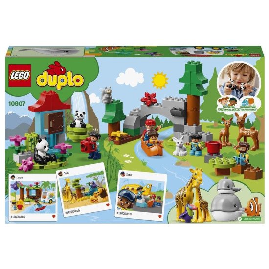 LEGO DUPLO Les Animaux du Monde 10907 | Jouet 2-5 ans