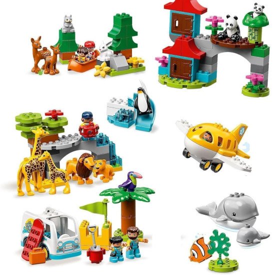 LEGO DUPLO Les Animaux du Monde 10907 | Jouet 2-5 ans
