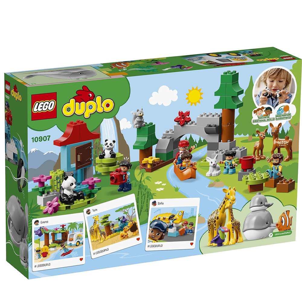 LEGO DUPLO Les Animaux du Monde 10907 | Jouet 2-5 ans