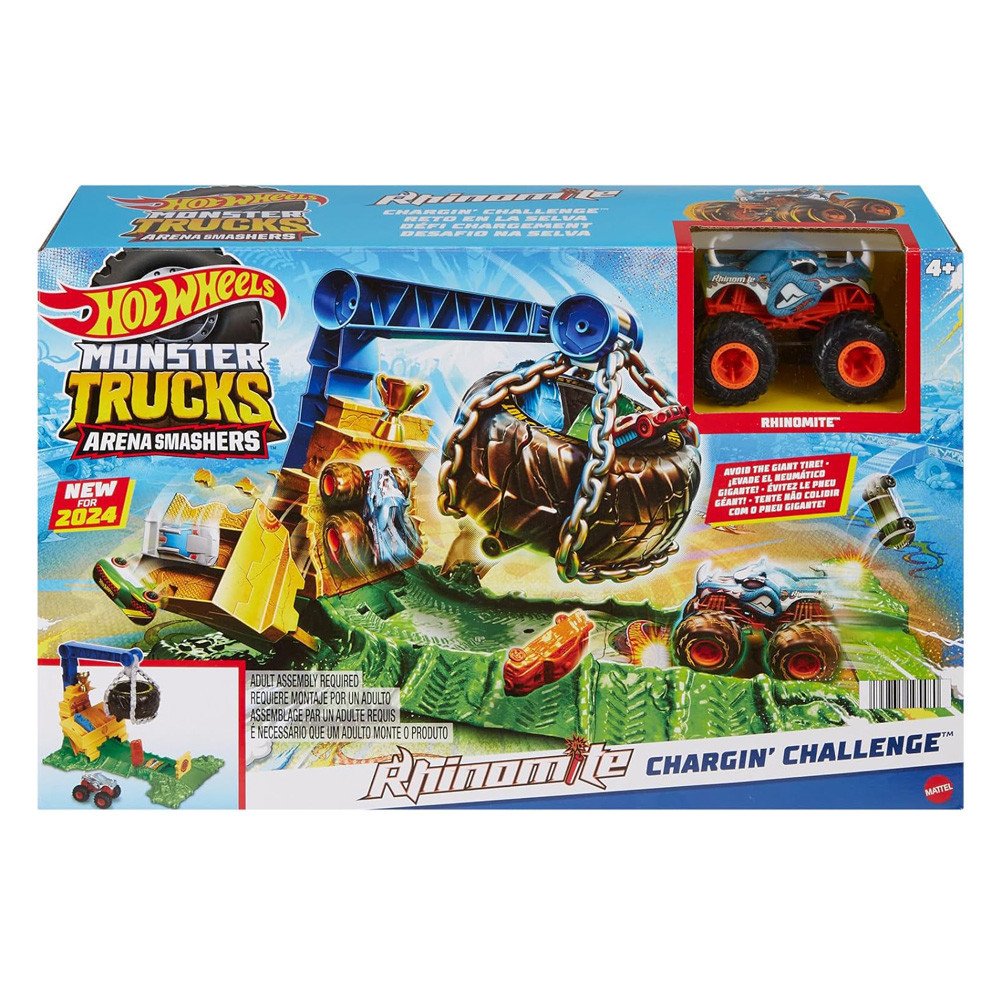 Hot Wheels Monster Trucks Arena Smashers Défi Rhinomite