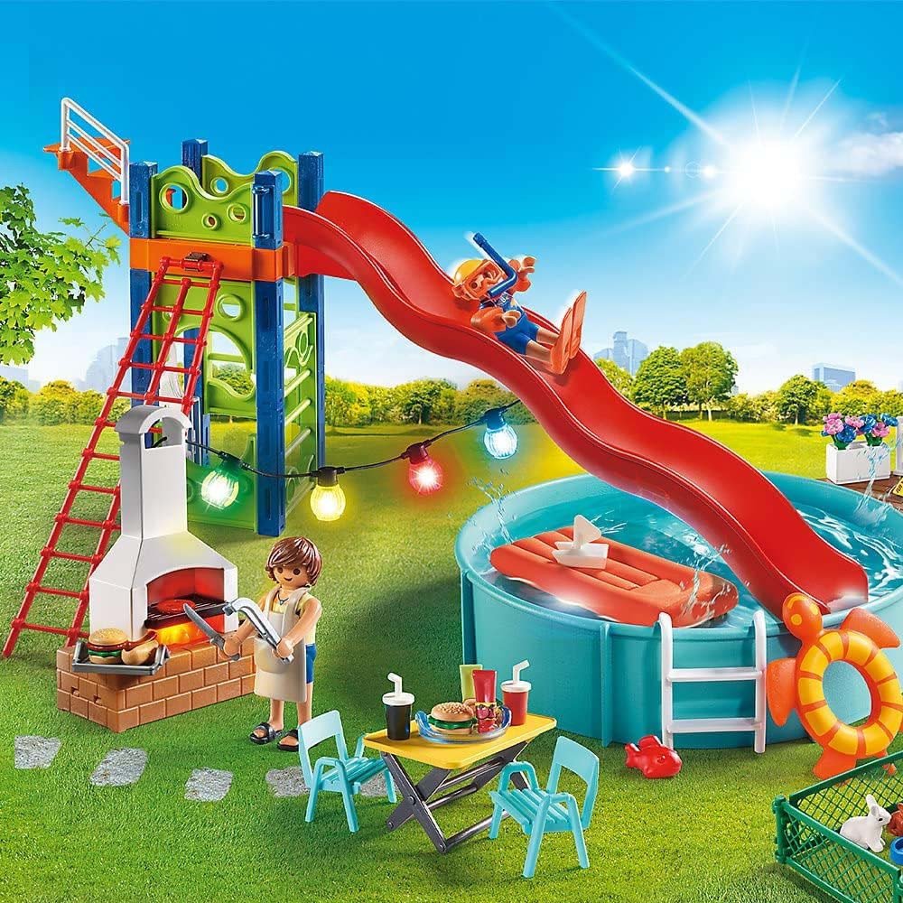 Playmobil City Life Espace Détente Piscine 70987 | Maison