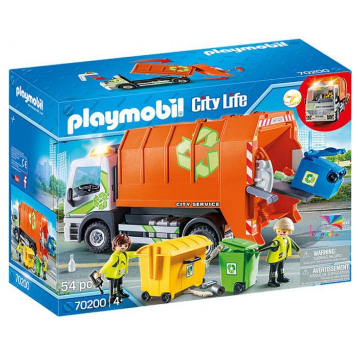 Playmobil City Action Camion de recyclage ordures 70200