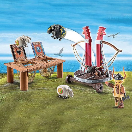 Playmobil Dragons Gueulfor baliste lance-mouton 9461