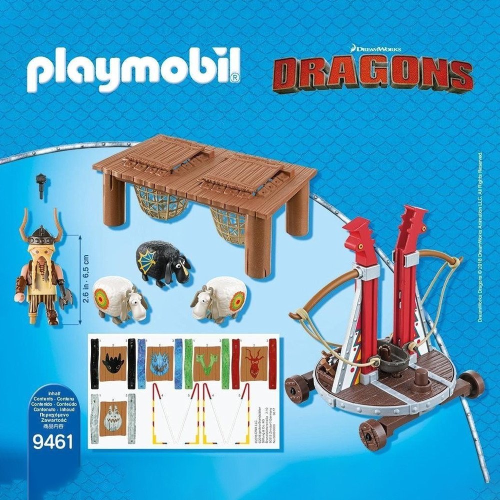 Playmobil Dragons Gueulfor baliste lance-mouton 9461
