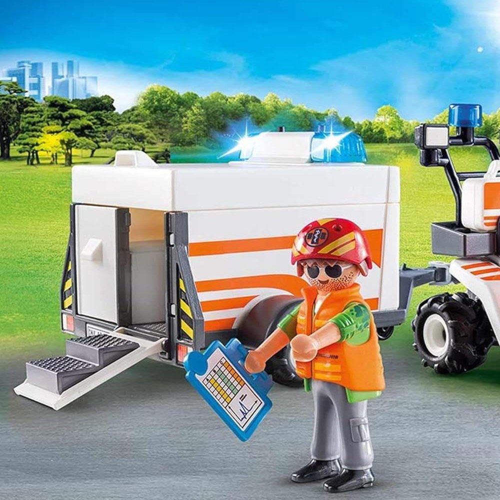 Playmobil City Action Quad et remorque de secours 70053