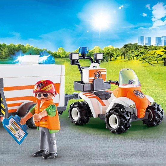 Playmobil City Action Quad et remorque de secours 70053