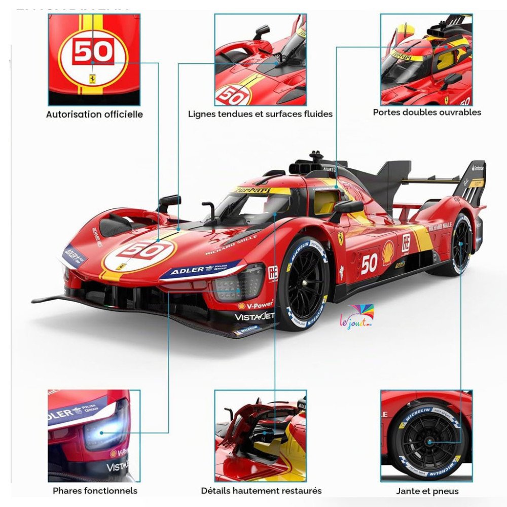 Ferrari 499P RASTAR 1:14 Télécommandée | LEJOUET.ma