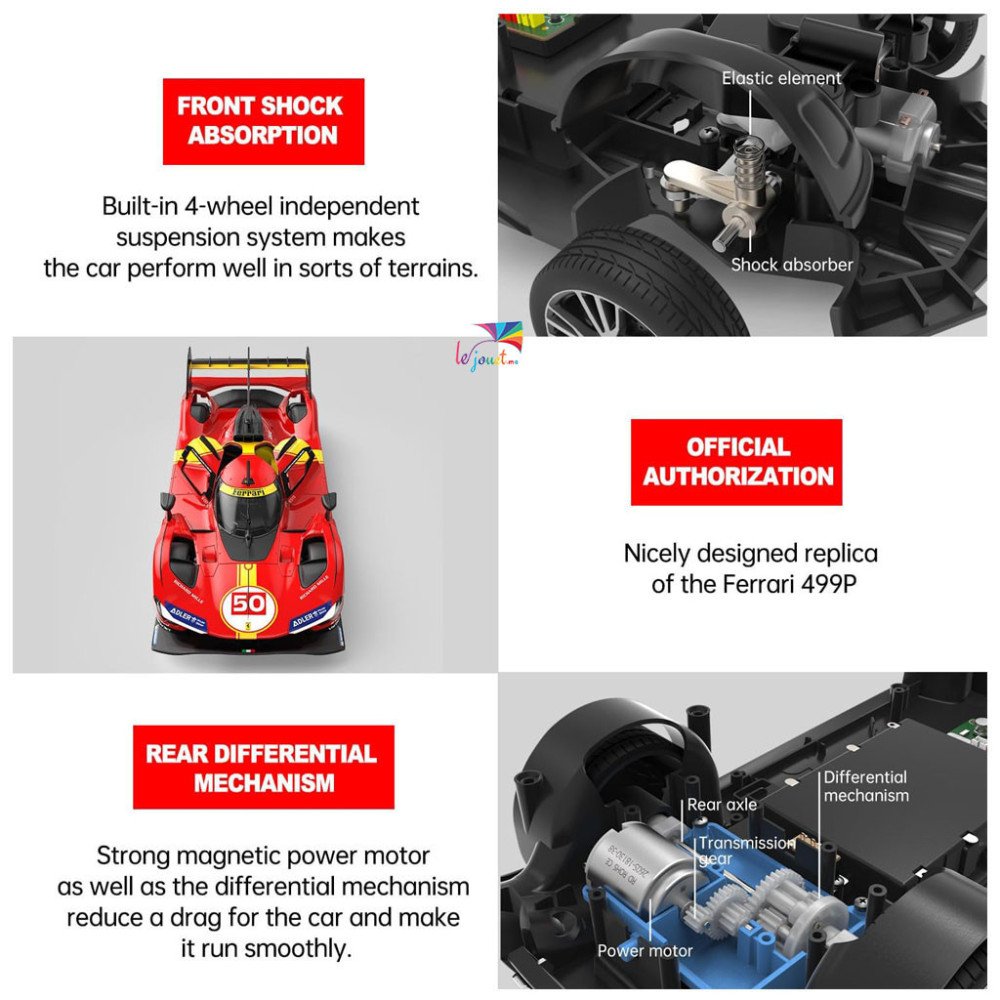 Ferrari 499P RASTAR 1:14 Télécommandée | LEJOUET.ma