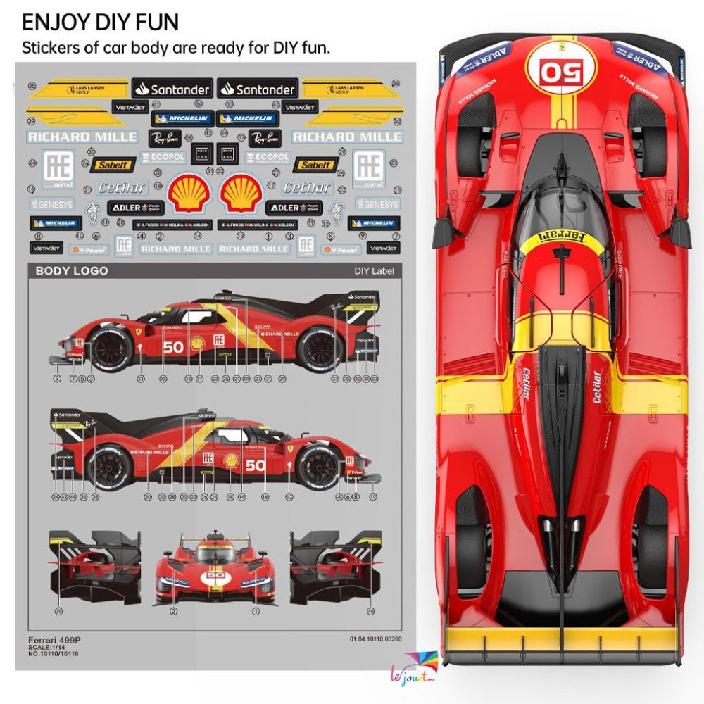 Ferrari 499P RASTAR 1:14 Télécommandée | LEJOUET.ma