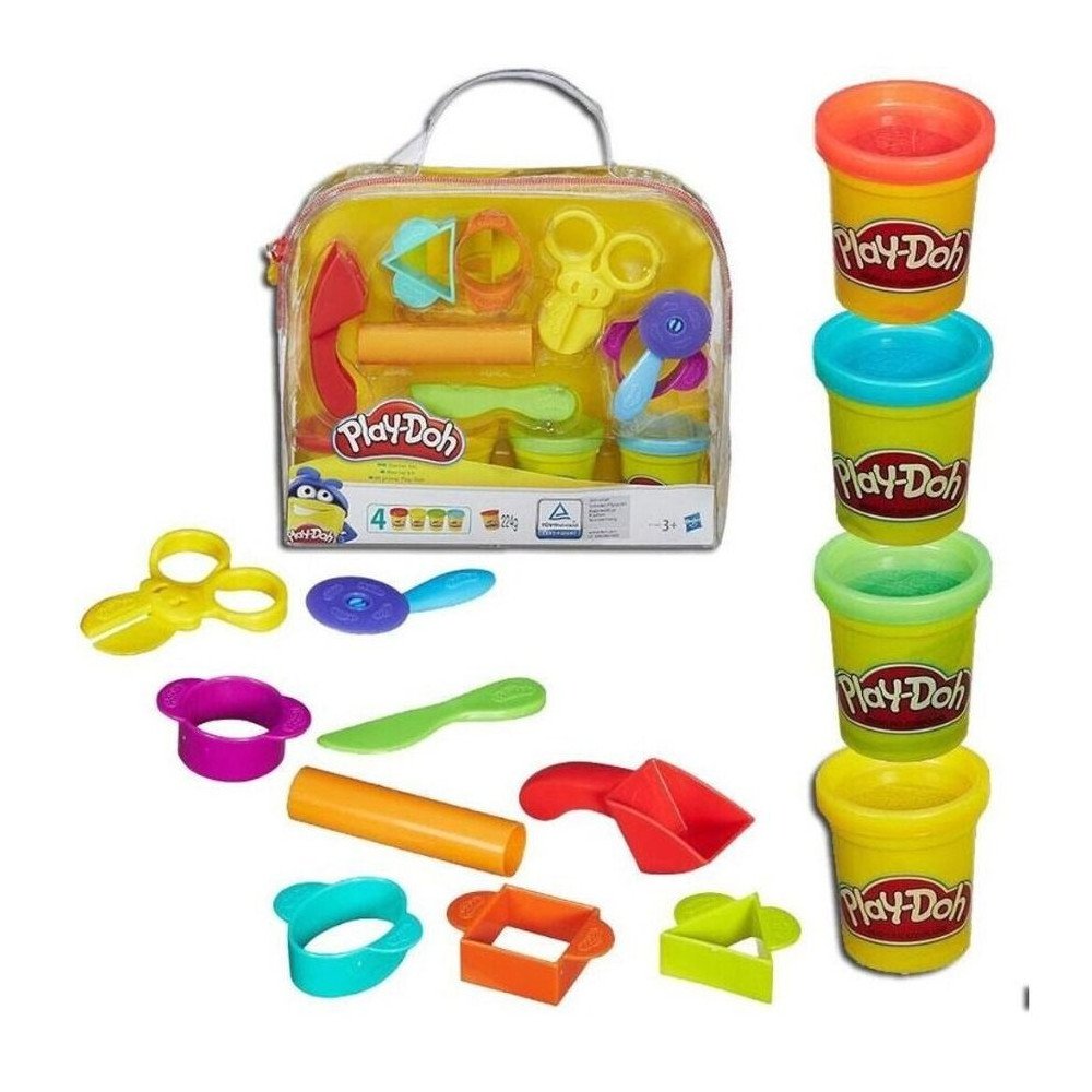 Play-Doh - Starter Set : Sac de Rangement, 4 Pots et 9 Outils (B1169)