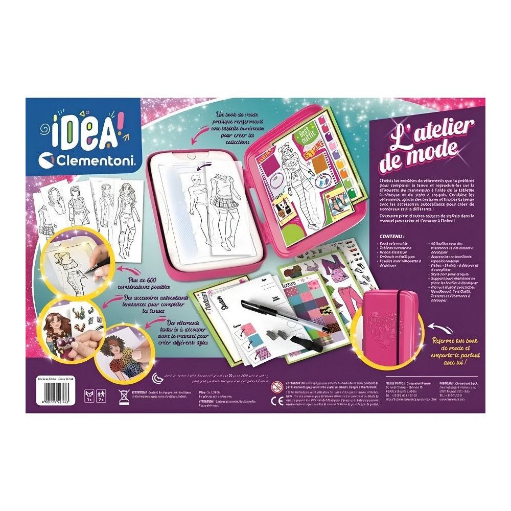 Clementoni IDEA Fashion Designer Studio Mode 52766