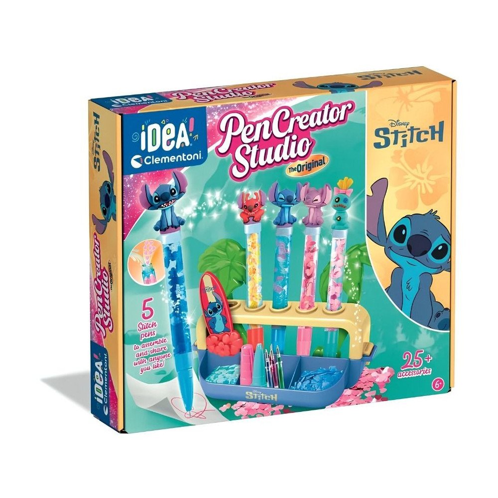 Crée tes Stylos Stitch - Atelier Stylos Scintillants - Clementoni - IDEA (18204)