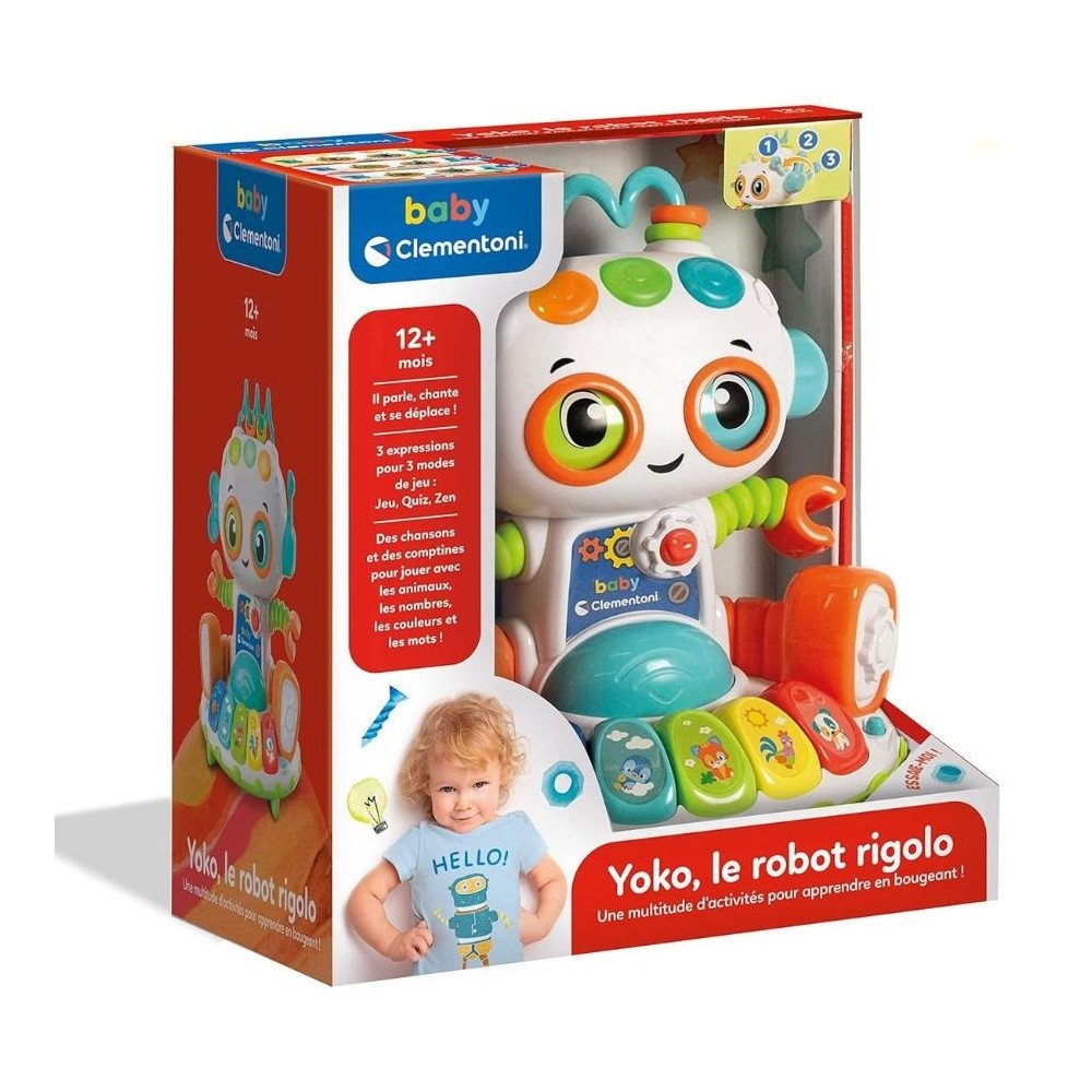 Clementoni Yoko le Robot Rigolo Interactif 12m+ 52558