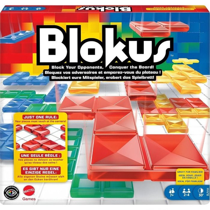 Mattel Games Blokus Jeu de Stratégie Familial BJV44