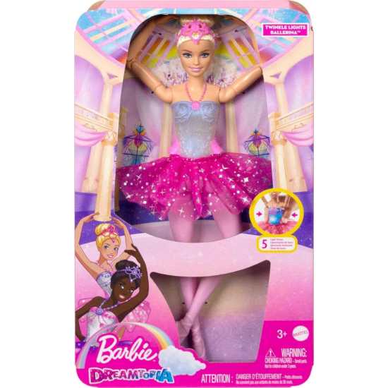 Barbie Poupée Ballerine Étoilée avec Lumières Magiques - Mattel (HLC25)