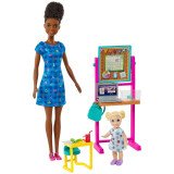 Barbie Coffret Maîtresse d'École Poupée Mattel HCN19