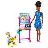 Barbie Coffret Maîtresse d'École Poupée Mattel HCN19