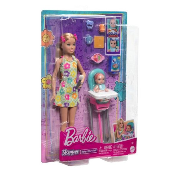 Barbie Skipper Babysitters Chaise Haute Repas HTK35