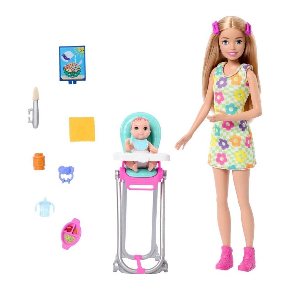 Barbie Skipper Babysitters Chaise Haute Repas HTK35