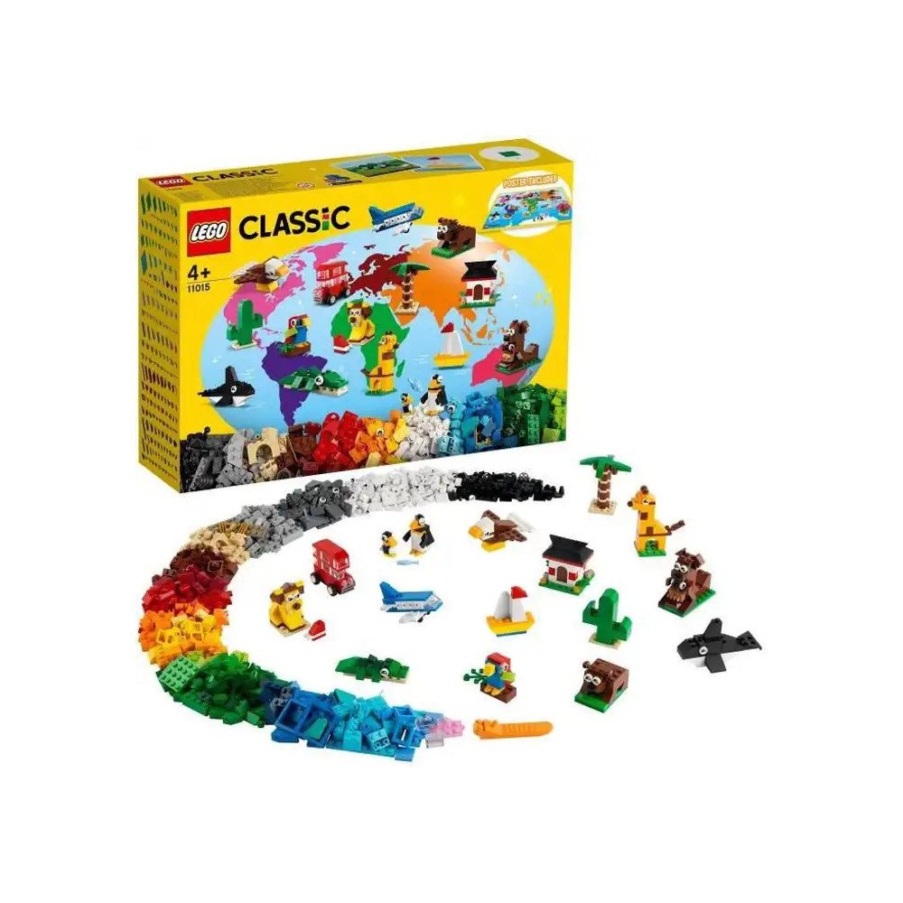 Briques et roues  Autour du Monde - LEGO Classic (11015)