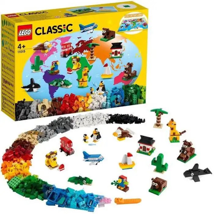 Briques et roues  Autour du Monde - LEGO Classic (11015)