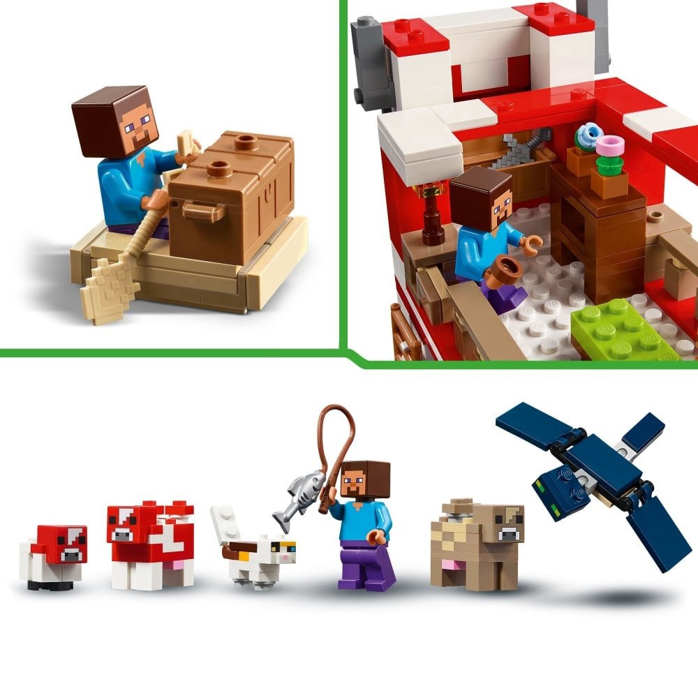 La Maison Champignon LEGO Minecraft 21270