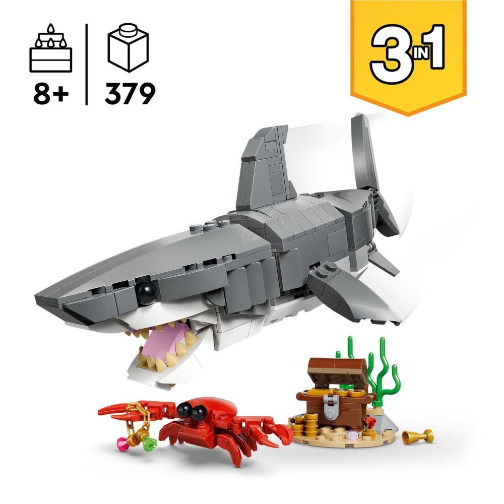 Requin & Coffre au Trésor LEGO Creator 3in1 31381