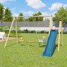 Portique en bois AMILY - ALEO BY TRIGANO - 3 agrès avec toboggan -