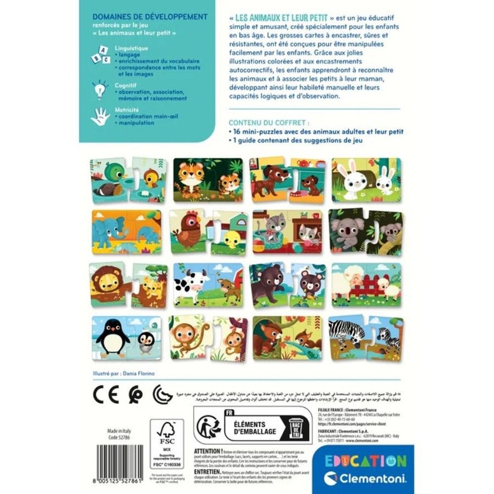 Les Animaux et Leur Petit Clementoni 52786