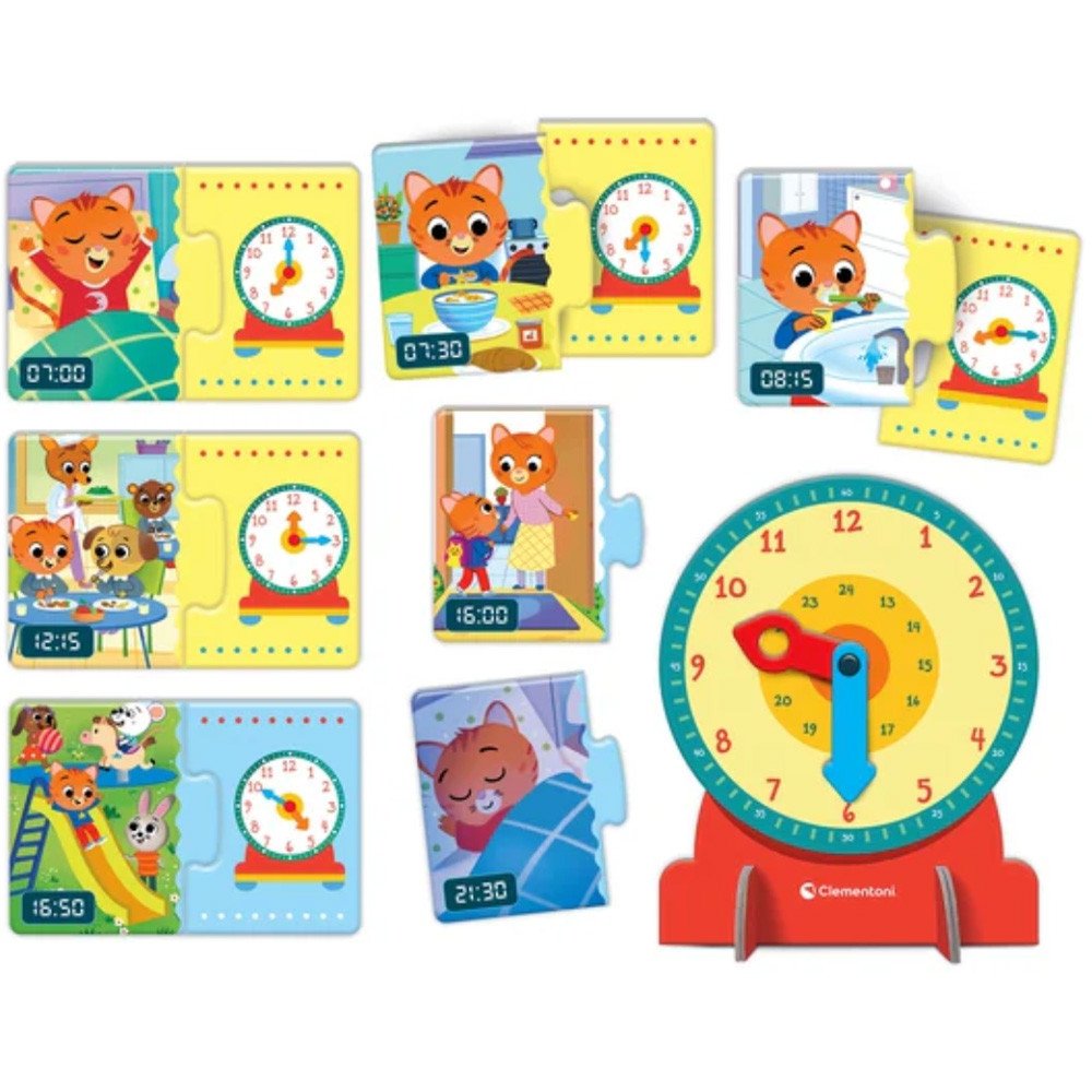 L'Heure Horloge Éducative & Puzzles Clementoni 52329