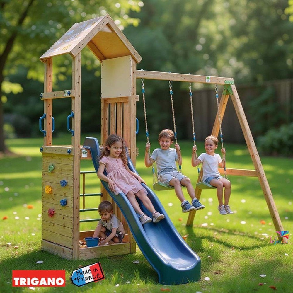 Aire de Jeux en Bois SMART XPERIENCE 2 Aléo | Trigano