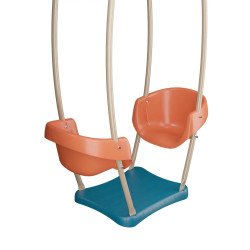 Portique en bois AMILY - ALEO BY TRIGANO - 3 agrès avec toboggan -
