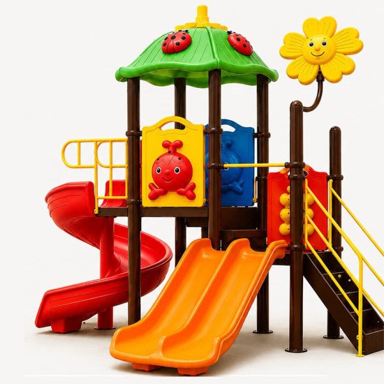 Aire de Jeux Extérieure Pieuvre & Toboggans LeJouet AJ-420230