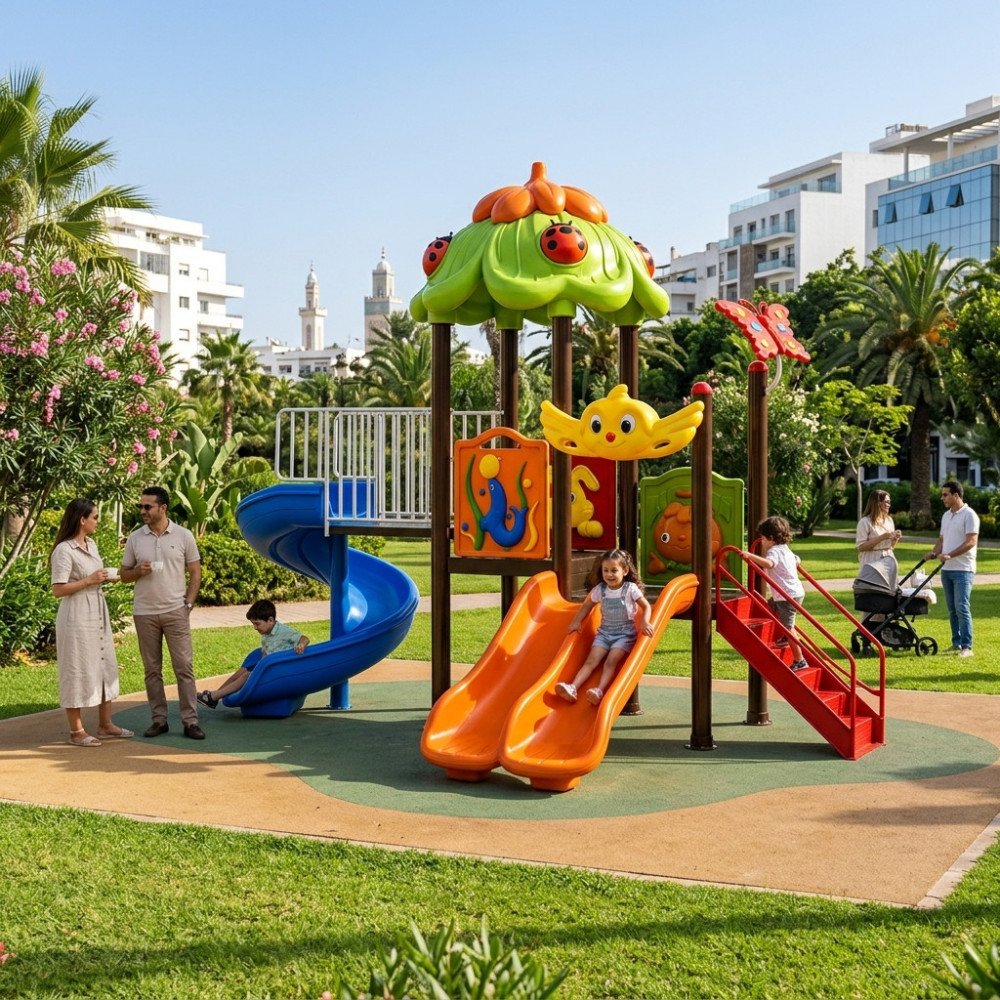 Aire de Jeux Extérieure Toboggans LeJouet AJ-360200