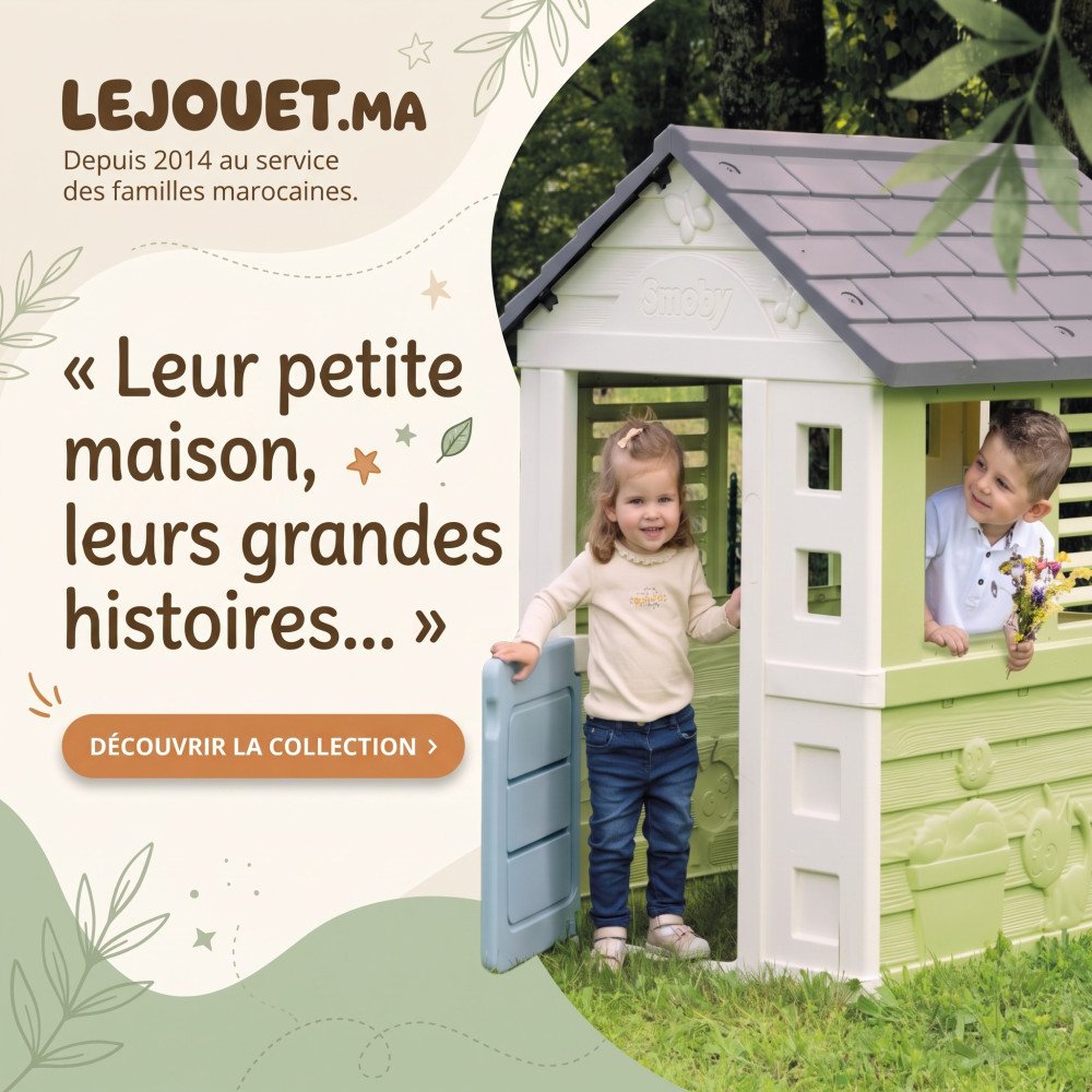 Smoby Jolie Maison – Cabane Enfant dès 2 Ans | LEJOUET.MA