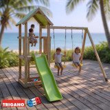 Aire de jeux bois EASY XPERIENCE – Trigano