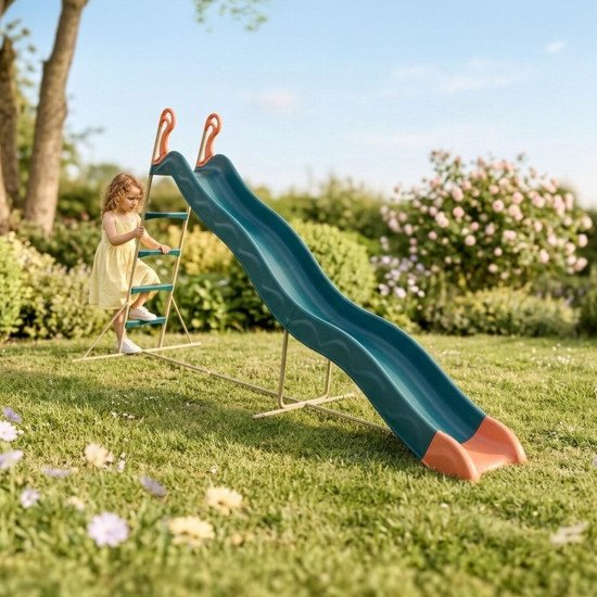 Toboggan Bleu PYROU de 3,32m de glisse Trigano