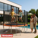 Trampoline avec filet de sécurité et échelle - Trigano Diam 4,27 m