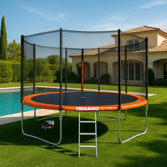 Trampoline Trigano 4,27 m avec Filet et Échelle