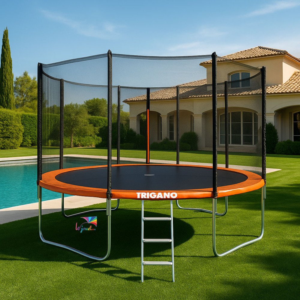 Trampoline Trigano 4,27 m avec Filet et Échelle