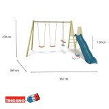 Portique Bois Métal Techwood Harmonie ROMY | Trigano